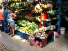 I love to buy fresh bananas, papaya and mango at the open air market