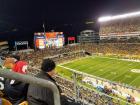 Going to a football game with friends before COVID-19