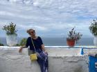 At Café Hafa in Tangier, Morocco, well-known for inspiring the work of many artists, where you can view the coast of Spain! 