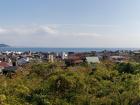 Panoramic view from Hasedera Temple of the town and beach below