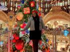 Every Christmas, there's a huge tree placed in the middle of Paris at "Galeries Lafayette"--just like the Rockefeller tree in New York