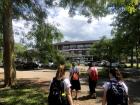 Walking around school