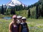 My sister Jamie, her son Otto, and me at Mount Rainier National Park in Washington state