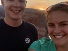 My boyfriend Sam and me at Horseshoe Bend in Arizona