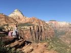 Soaking in the view of Zion National Park in Utah.