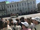 A parade in St. Petersburg for Russia day