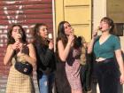 Eating gelato in Rome!