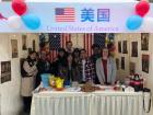 The U.S.A. reps and our Chinese student assistants posing for a photo