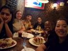 My fellow study abroad classmates and some Chinese friends at a Mexican restaurant in Chengdu