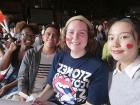 Anabelle, some Chinese friends, and me at a National Day event at "The Community"