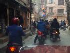 Motorcycles are the primary mode of transportation for many people in Nepal