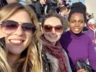 I dressed in purple to support the Florence team, whose colors are purple, red and gold
