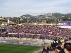 See all the purple banners? That's where all the extreme fans sit!