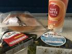 Convenience store snacks while on the train