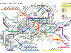 The train system in Seoul is divided into different color coded lines, making it easier for commuters to get around (Google Images)