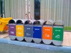 Trash and recycling bins are labelled for different materials (Google Images)