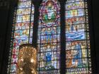 Because this church was built on the highest hill in Lyon, there is normally a lot of sunlight to light up these detailed stained glass windows 