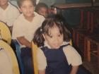 Three-year-old Yina in school in the Dominican Republic