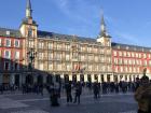 Walking around and people-watching in Plaza Mayor