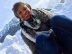 After coming from Texas, the Swiss snow was an adjustment!