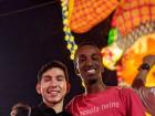 My friend Liban and I during the Chinese New Year festival 