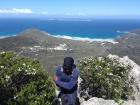 View of the beach from the top of a mount in the Wilsons Promontory
