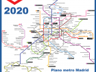 Map of the metro in Madrid