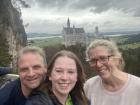 My parents and I hiked to the best viewpoint of Neuschwanstein... it was a long walk, but totally worth it
