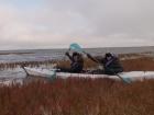 Kayaking in the Arctic lakes (Photo credit: Rick Minnich)