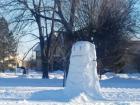 Snowman on my college campus!