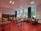 A 5th grade classroom at Neue Oberschule Gröpelingen--do you use name "tents" on your desks like the ones you see here?