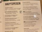 German main dish menu