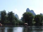 Floating down the river near Yangshuo