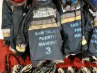 Some of the uniforms of the firefighters in my neighborhood, "San Telmo"