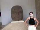 Giant heads constructed by the Olmeca