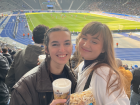 Soccer is super popular in Germany, here's me attending my first game with my friend Elyse!!