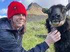 Me with an Icelandic sheep friend