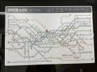 A map of all the subway lines on Seoul