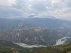 You can see the farms and the houses all the way down the Chicamocha Canyon
