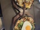 Okonomiyaki, from Hiroshima, means "how you like" it