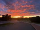A wide angle shot of the sunset; Geneseo has many pretty sunsets
