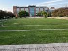 This is the college green at Geneseo; it is a big field that is great for playing sports, having picnics, or studying