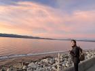 Watching the sunset over Lake Nahuel Huapi