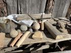 A table in Alvarino's workshop with tools and several instruments he is currently working on