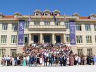 A group photo of the teaching staff this year, to give a sense of how many people can fit in the plaza area. Hint: it's a lot!