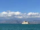 Bourtzi Castle in Nafplio, a Venetian structure from the 15th century. 