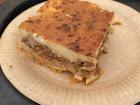 Since Jason mentioned it, one more παστίτσιο (pastitsio) picture. This one actually came from the school canteen!