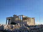 Ancient temple at the Acropolis in Athens. 