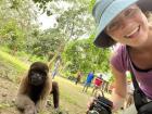 Selfie with an Amazon monkey