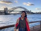 My first day in Australia, by the Sydney Harbour Bridge, jet-lagged but excited!